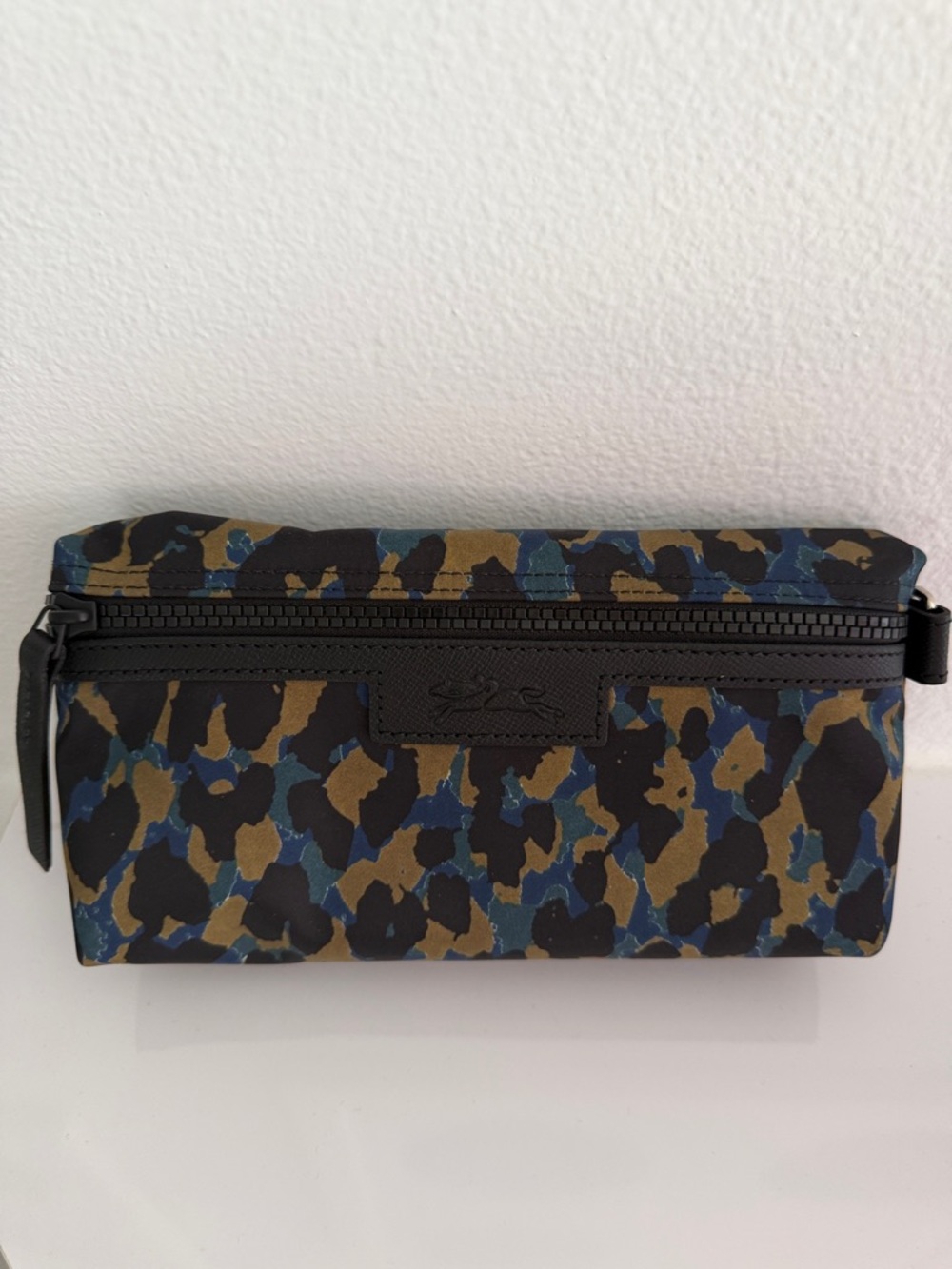 Longchamp Le Pliage Panther Leopard Print Cosmetic Pouch